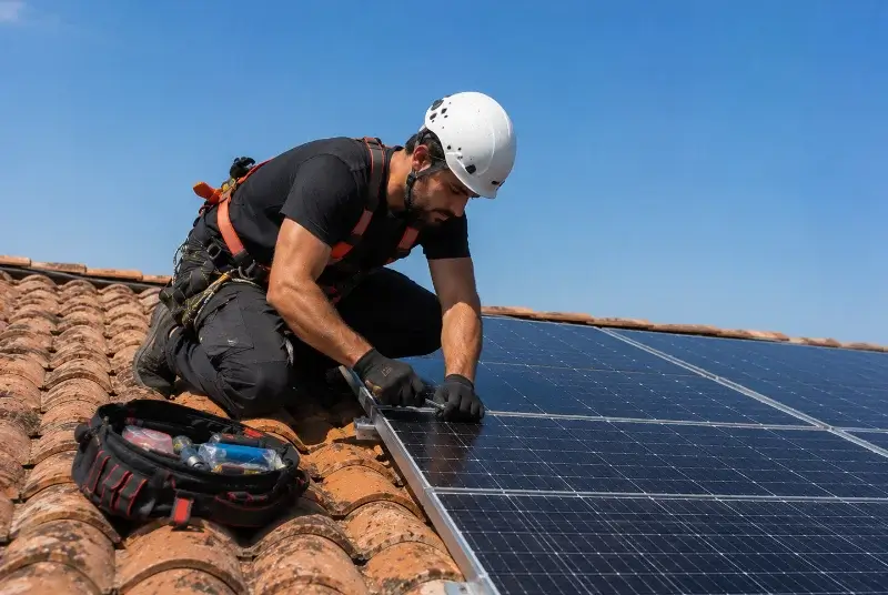 Maintenance et monitoring de panneaux solaires à Aramon