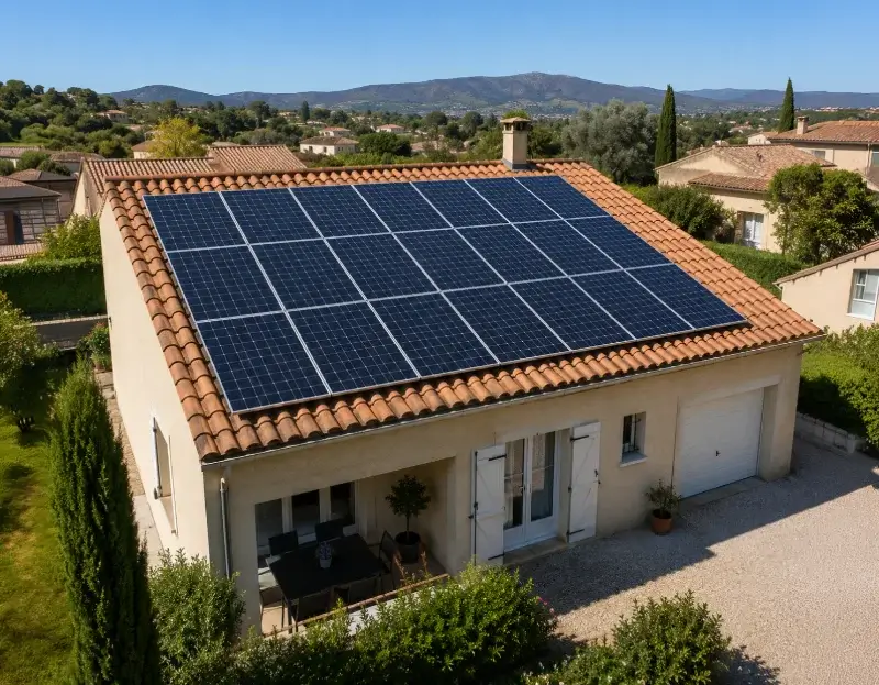 Prime à l'autoconsommation panneaux solaires Aramon — aide financière de l'État